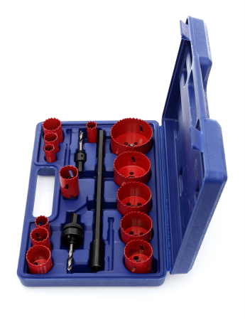 Set carote bi-metal lemn 17 piese, geanta, 19-76mm (KD10345) [4]