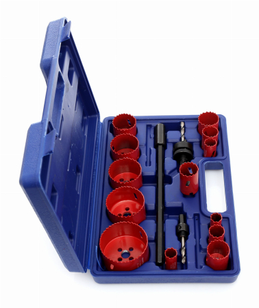 Set carote bi-metal lemn 17 piese, geanta, 19-76mm (KD10345) [6]