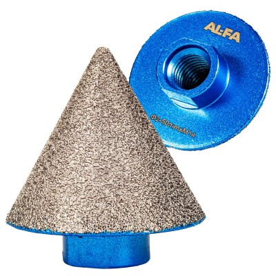 Set carote diamantate conice 6-68mm pentru gresie si portelan, cu adaptor si cutie (3337) [14]