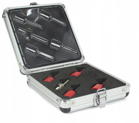 Burghie freze carote dalti dornuri - Set carote diamantate piatra gresie faianta beton 6-12mm M14 5piese (M22596)