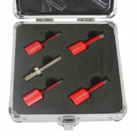 Set carote diamantate piatra gresie faianta beton 6-12mm M14 5piese (M22596) [2]