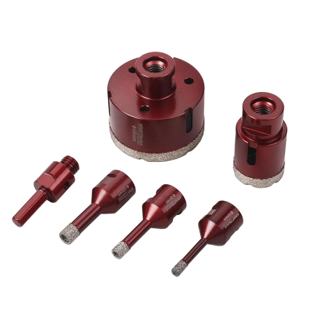 Set carote diamantate piatra gresie faianta beton 6-68mm 6piese (KD5953) [4]