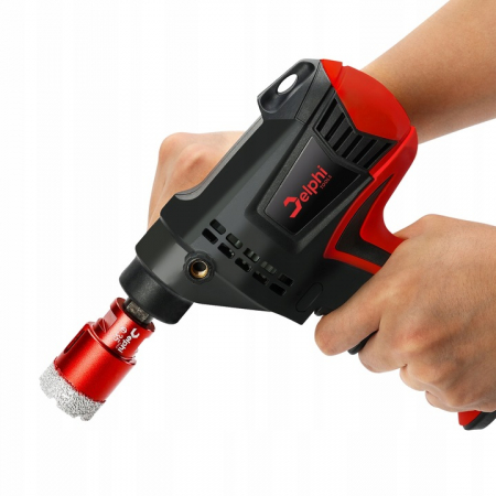 Set carote diamantate piatra gresie faianta beton 6-68mm HEX M14 10piese (CAR668M14-6) [5]