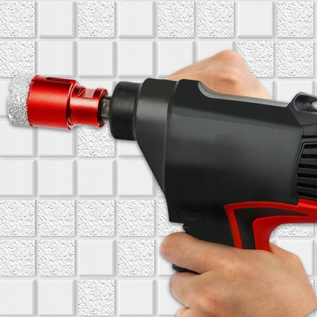 Set carote diamantate piatra gresie faianta beton 6-68mm HEX M14 6piese (CAR668M14-12) [3]