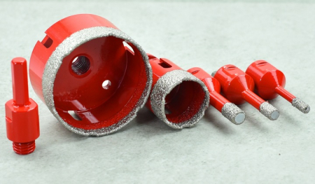 Set carote diamantate piatra gresie faianta beton 6-68mm HEX M14 6piese (CAR668M14-8) [5]