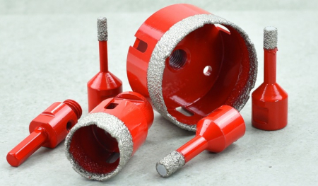 Set carote diamantate piatra gresie faianta beton 6-68mm HEX M14 6piese (CAR668M14-8) [2]