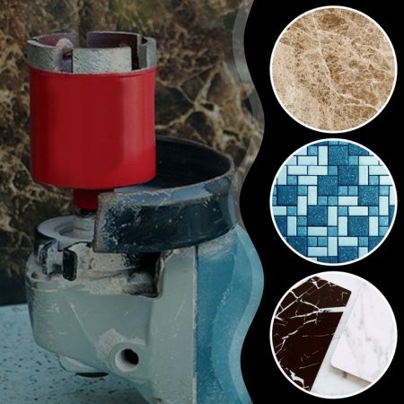 Set carote diamantate piatra gresie faianta beton 6-68mm HEX M14 6piese (CAR668M14-9) [12]