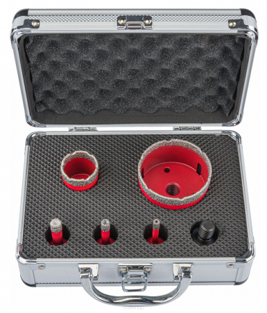 Set carote diamantate piatra gresie faianta beton 6-68mm HEX M14 6piese (RTZOD0045) [2]