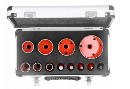 Set carote diamantate piatra gresie faianta beton 6-68mm M14 12piese (CAR668M14-1) [2]