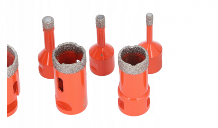 Set carote diamantate piatra gresie faianta beton 6-68mm M14 12piese (CAR668M14-1) [12]