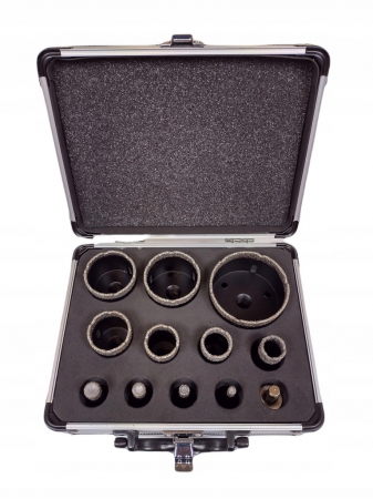 Set carote diamantate piatra gresie faianta beton 6-68mm M14 12piese (FT11DH) [2]