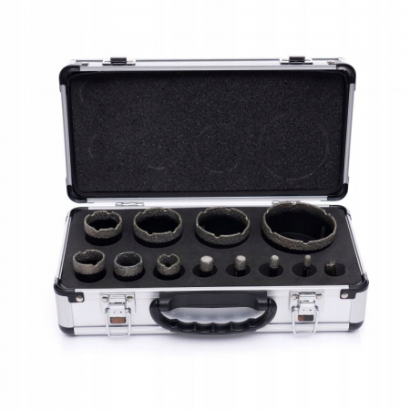 Set carote diamantate piatra gresie faianta beton 6-68mm M14 12piese (S12202) [3]