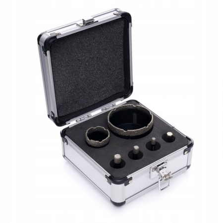 Set carote diamantate piatra gresie faianta beton 6-68mm M14 6piese (FT05DH) [1]