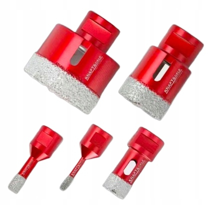 Burghie freze carote dalti dornuri - Set carote diamantate piatra gresie faianta beton 6-68mm M14 6piese  (KD11219)