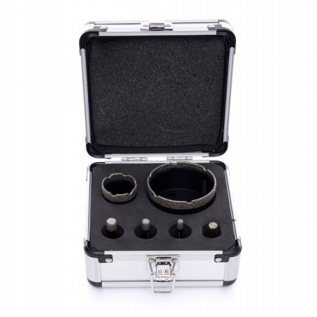 Set carote diamantate piatra gresie faianta beton 6-68mm M14 6piese (KD11226) [7]