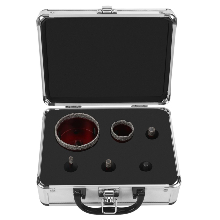 Set carote diamantate piatra gresie faianta beton 6-68mm M14 6piese (KD12643) [2]