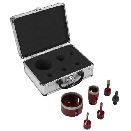 Produse noi (necategorizate) - Set carote diamantate piatra gresie faianta beton 6-68mm M14 6piese (KD12643)