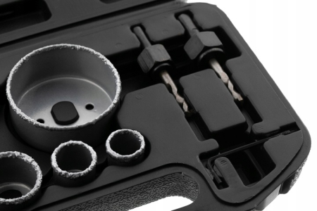 Set carote Wolfram otelite 22-73mm cu ghidaj 9piese (S10332) [1]