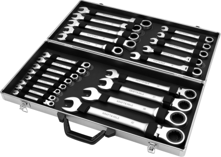 Set chei combinate cu clichet 6-32 mm, 22 piese, geanta transport (KD11053) [3]