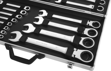 Set chei combinate cu clichet 6-32 mm, 22 piese, geanta transport (KD11053) [5]
