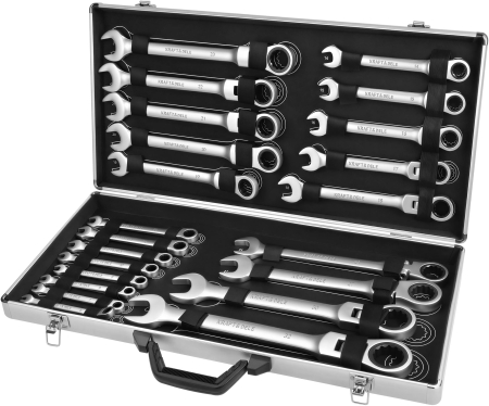 Altele - Set chei combinate cu clichet 6-32 mm, 22 piese, geanta transport (KD11053)