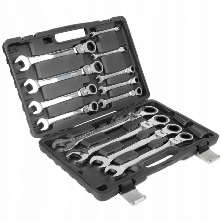 Set chei combinate cu clichet articulate 13 piese 8-32mm (M58613) [0]