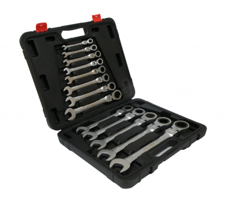 Set chei combinate cu clichet articulate 13 piese 8-32mm (SK-013-01) [0]