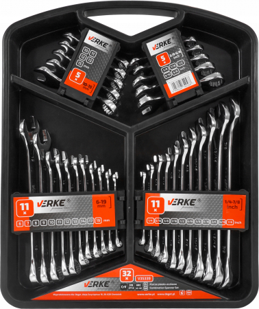 Set chei fixe combinate 6-19mm 32piese scurte si lungi (V35339) [2]
