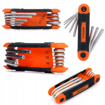 Produse noi (necategorizate) - Set chei hexagonale imbus pliabile tip briceag 8 elemente (KD11934)