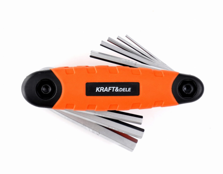 Set chei hexagonale imbus pliabile tip briceag 8 elemente (KD11934) [2]