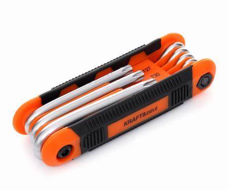 Set chei hexagonale imbus pliabile tip briceag 8 elemente (KD11934) [9]