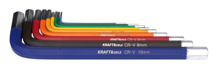 Set chei imbus HEX 9 piese, otel CR-V, 1.5-10 mm (KD11931) [5]