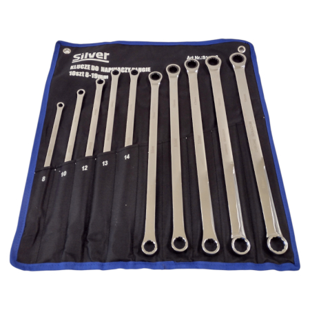 Altele - Set chei inelare drepte cu clichet extra lungi 8-19mm (S11952)