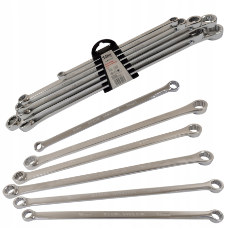 Altele - Set chei inelare drepte extra lungi 8-24mm (S11034)