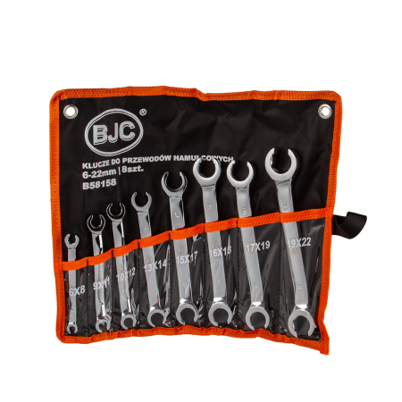 Altele - Set chei pentru conducte de frana 6-22 mm, 8 piese, CrV (B58158)