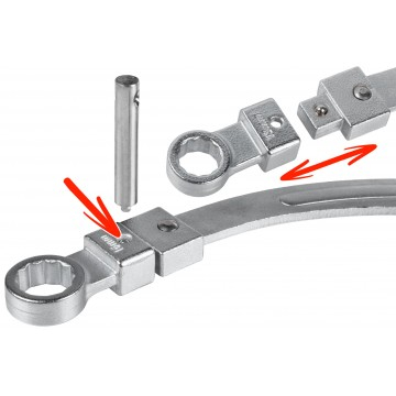 Set chei pentru intinzatoare curea de distributie, inelare 12-19 mm si Torx E10-E18, 15 piese (AL-15) [6]