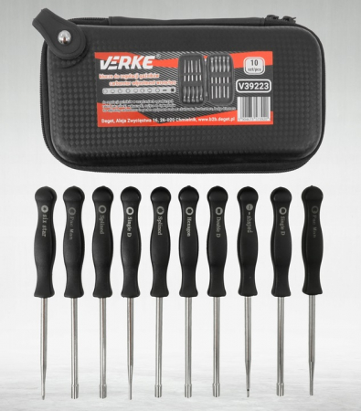 Set chei surublenita reglarea instrument reglaj carburator 10 piese (V86223) [4]