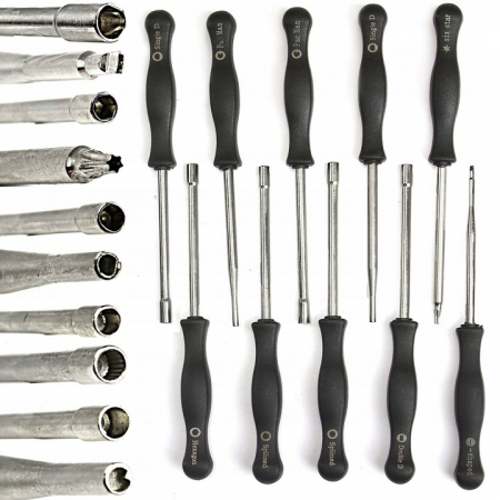Set chei surublenita reglarea instrument reglaj carburator 10 piese (V86223) [2]