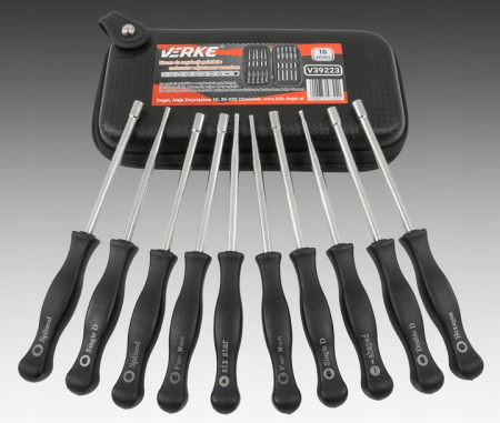 Set chei surublenita reglarea instrument reglaj carburator 10 piese (V86223) [7]