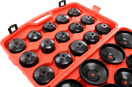 Set chei tubulare pentru filtru ulei 30 piese cu cheie reglabila 65-120mm (KD10502) [2]