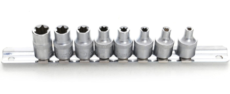 Set chei tubulare Torx E4-E14 38 8 buc cu suport sina (KD10230) [1]