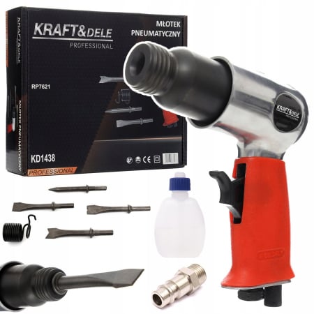 Aparat gaurit / ciocan - Set ciocan pneumatic dalta cu accesorii (KD1438)