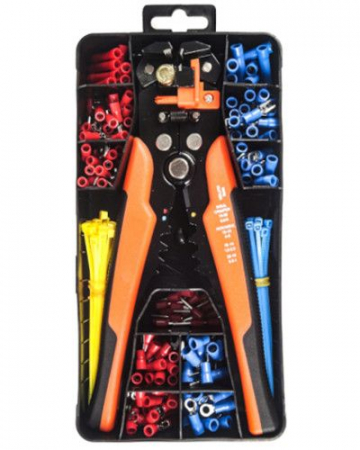 Set cleste pentru decablat si sertizat cabluri, accesorii incluse 260 elemente (KD10543) [1]