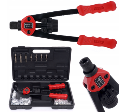 Pistol nituit - Set cleste pistol nituit piulite M3-M10 110piese (KD10556)