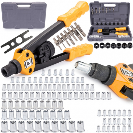 Clesti pentru nituit - Set cleste pistol nituit piulite M3-M12 (PM0768)