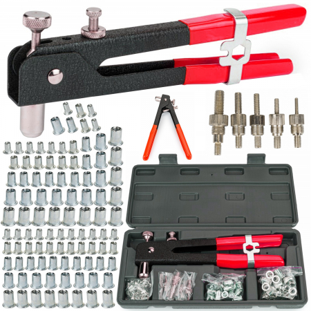 Clesti - Set cleste pistol nituit piulite M3-M8 106piese (S10559)