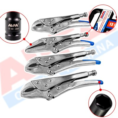 Set clesti autoblocanti tip Morse AL-FA, 125-250 mm, 4 piese (AL125-250) [12]