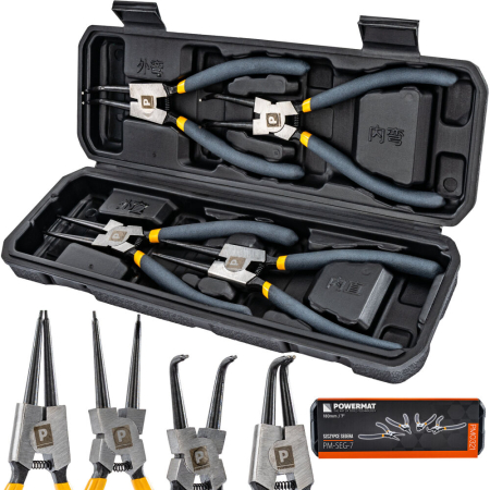Set clesti Seger 4 piese 180 mm pentru inele de siguranta interioare si exterioare PM0321 (PM-SEG-7) [0]