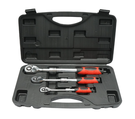 Produse noi (necategorizate) - Set clichet reversibil extensibil 1/2, 3/8, 1/4 DISPB58 (BK64304)