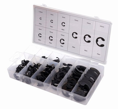 Set clipsuri inel blocare siguranta tip E 300piese (KD10484) [2]